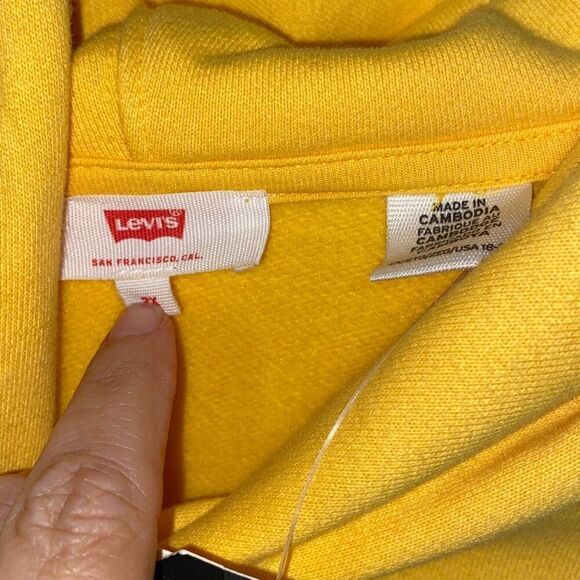 Levi's Women's Colorblock Long Sleeve Pullover Drawstring Hoodie Size 2X NWT - Picture 5 of 10